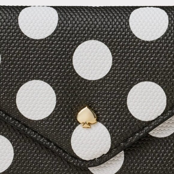 NWT Polka Dot Envelope Card Case - kate spade new york x Target Black/White - Picture 4 of 4